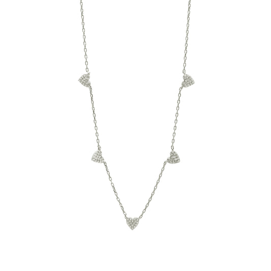 The Shining Mini Hearts Necklace