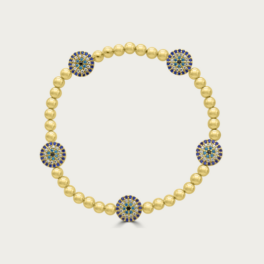 The Covered in Pave Evil Eye Armcandy Bracelet