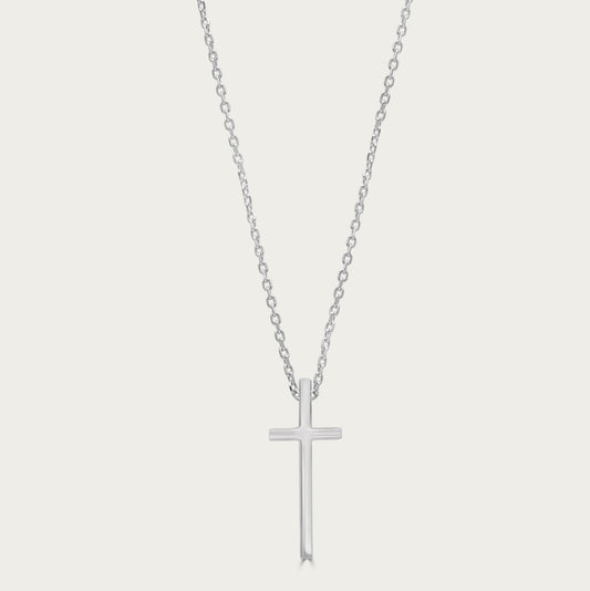The Elongated Plain Cross Necklace