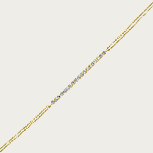 The Dainty Half Tennis Bracelet