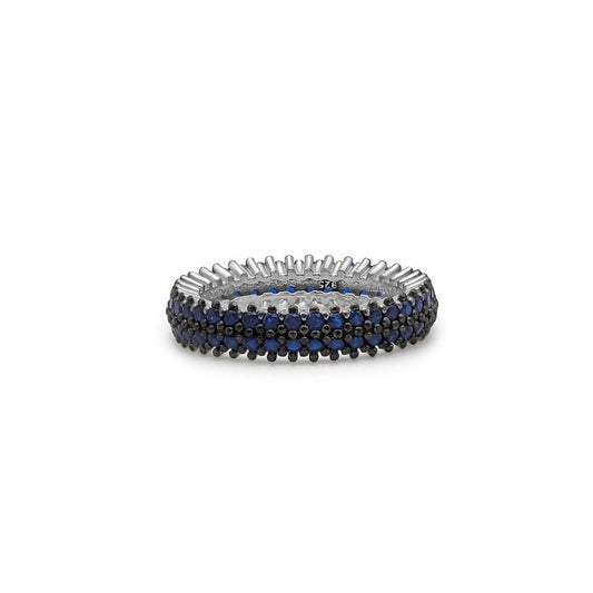 The Triple Row Sapphire Eternity Ring