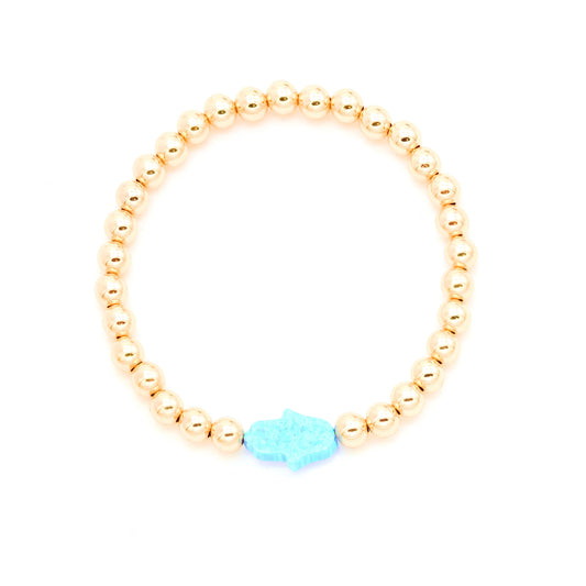The Opal Hamsa Armcandy Bracelet
