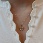 Le pendentif coeur taille diamant