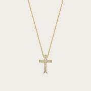 The Classic Pave Cross Necklace