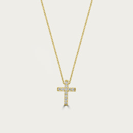 The Classic Pave Cross Necklace
