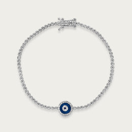 The Murano Glass Eye Tennis Bracelet