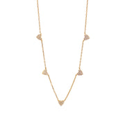 The Shining Mini Hearts Necklace