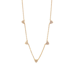 The Shining Mini Hearts Necklace