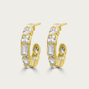 The Mixed Shape CZ Hoops