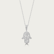 The Mosaic Hamsa Necklace