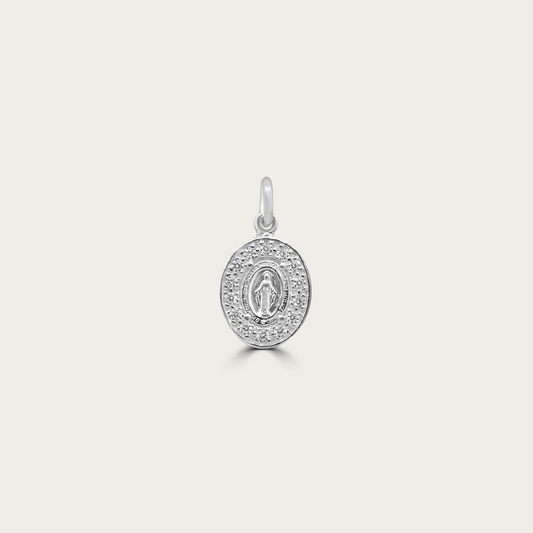 The Mary with Pave Halo Charm