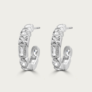 The Mixed Shape CZ Hoops