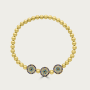 The Triple Pave Evil Eye Armcandy Bracelet