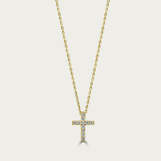 The Pave Cross Necklace