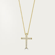 The Classic Pave Cross Necklace