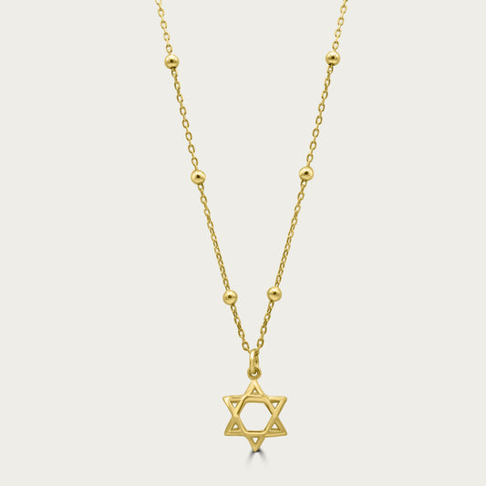 The Puffed Magen David Necklace