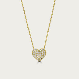 The Bold Pave Heart Necklace