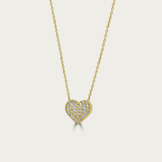 The Bold Pave Heart Necklace