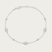The Mini Matakia Bracelet with Bezel CZ