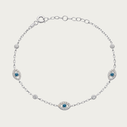 The Mini Matakia Bracelet with Bezel CZ