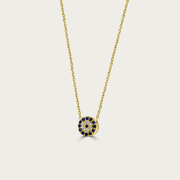 The Floating Pave Evil Eye Necklace