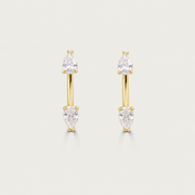 The Invisible Pear Drop Studs