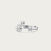 The Floating Diamonds Ring -Pear