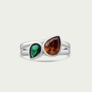 The Duet Ring -Amber