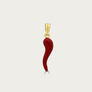 The Enamel Cornicello Pendant
