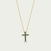 Le collier classique pavé de croix