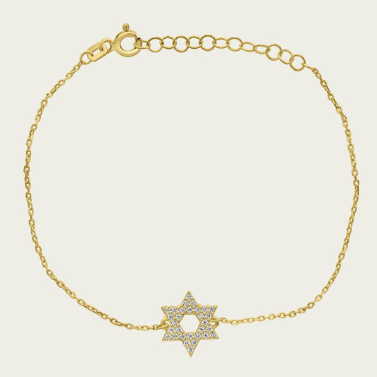 The Pave Star of David Bracelet