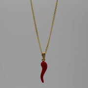 The Enamel Cornicello Pendant