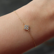 The Dainty Four Leaf Clover Bracelet