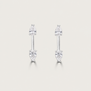 The Invisible Pear Drop Studs