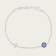 Le petit bracelet mauvais œil et croix