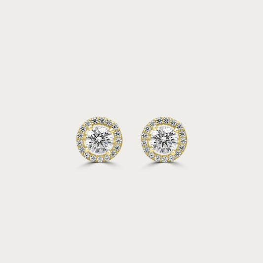 The Solitaire with Halo Studs