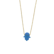 The Opal Hamsa Necklace