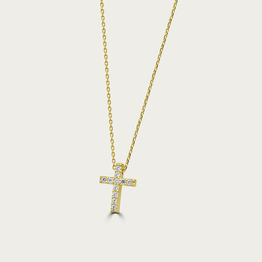 The Classic Pave Cross Necklace