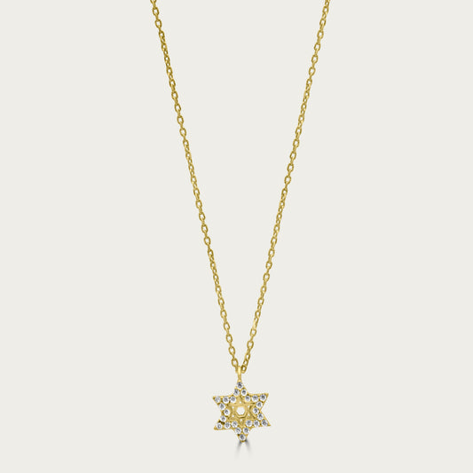 The Pave Star of David Necklace