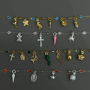 The Beaded Bezel Marquis CZ Station Bracelet