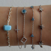 The Pave Mini Cross Bracelet