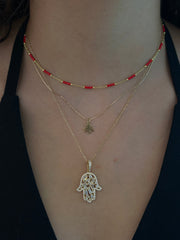 The Mosaic Hamsa Necklace