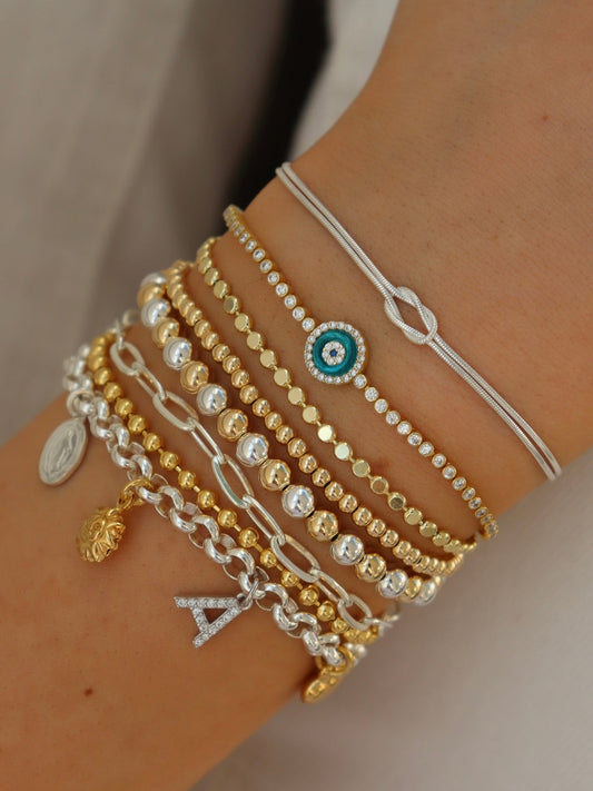 The Murano Glass Eye Tennis Bracelet