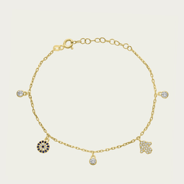 The Evil Eye And Hamsa Charm Bracelet