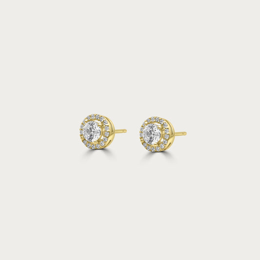 The Solitaire with Halo Studs