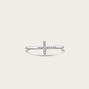 The Pave Side Cross Ring