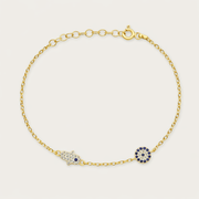 The Evil Eye and Hamsa Bracelet