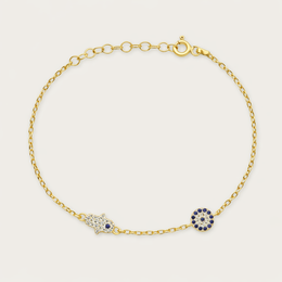 The Evil Eye and Hamsa Bracelet