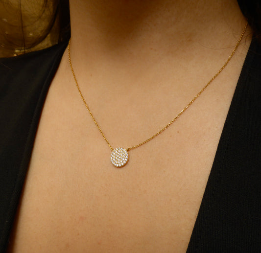 The Pave Circle Necklace