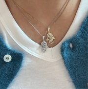 The Mosaic Hamsa Necklace
